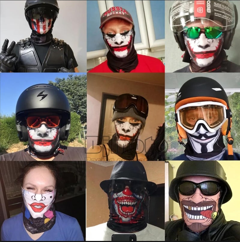 WYSUMMER Scarves Bandanas Skull Face Tube Headband, Gaiter Head Wrap Balaclava Magic Scarf Motorcycle Multi Function Headwear - Image 5